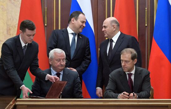 Встреча премьер-министров РФ и Белоруссии