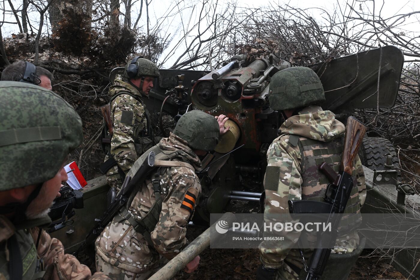 Боевая работа гаубицы "Гиацинт" Южной группировки войск