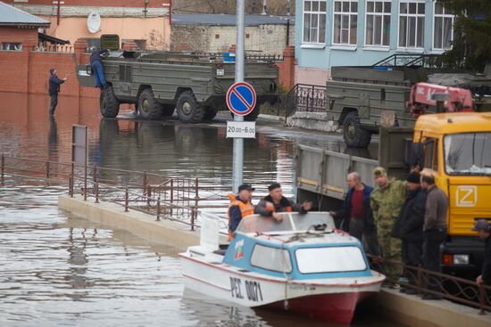 Продолжается подъем уровня воды в реке Тобол у Кургана