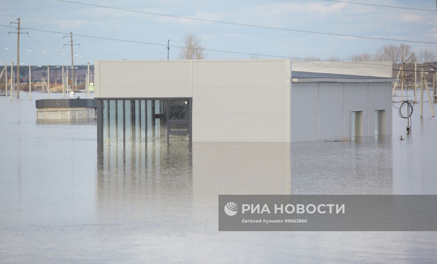 Продолжается подъем уровня воды в реке Тобол у Кургана