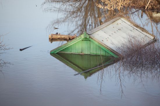 Продолжается подъем уровня воды в реке Тобол у Кургана
