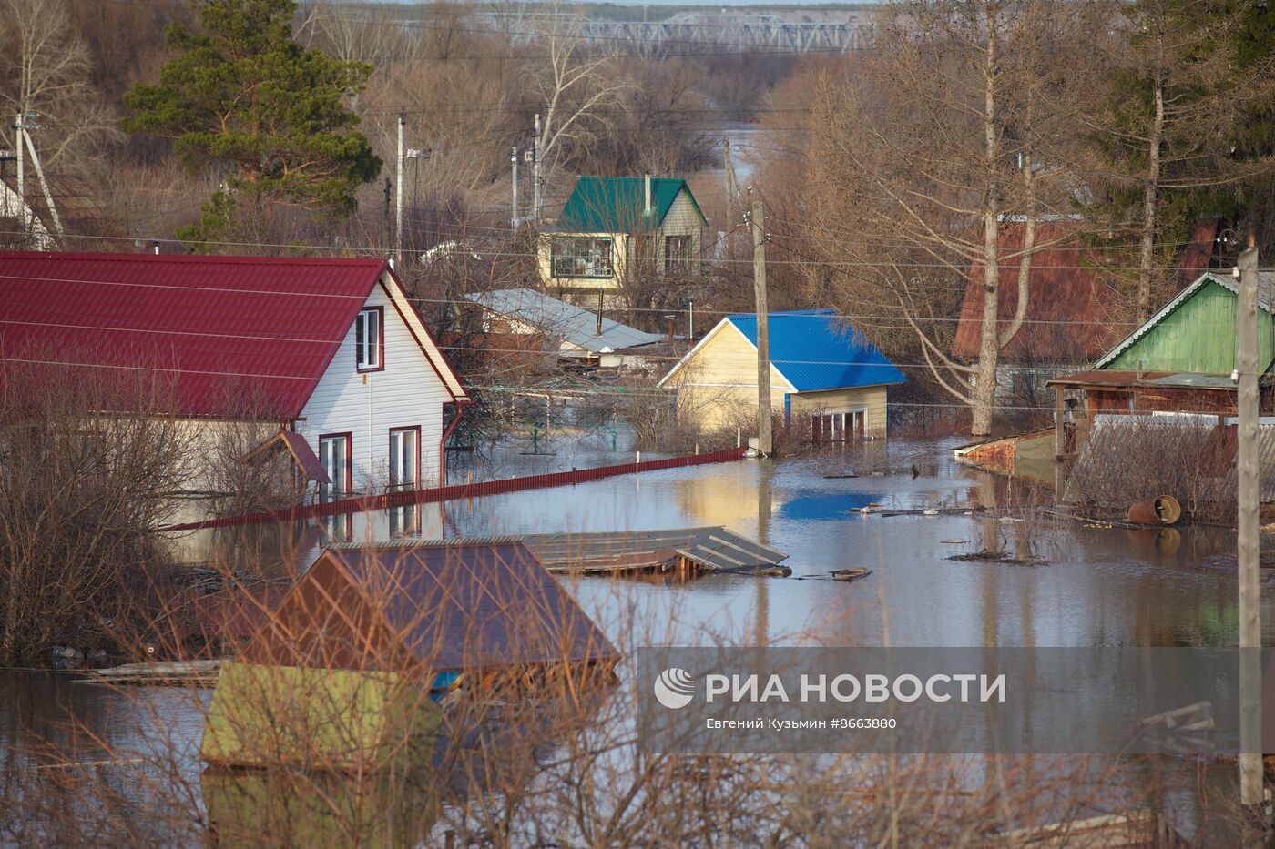 Продолжается подъем уровня воды в реке Тобол у Кургана