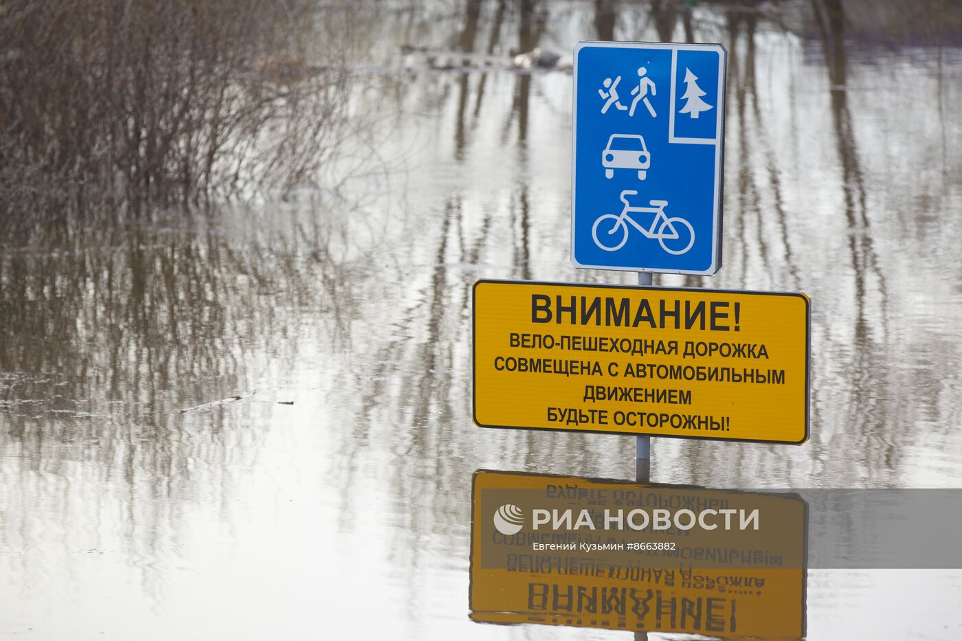 Продолжается подъем уровня воды в реке Тобол у Кургана