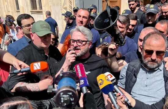 Протесты в Тбилиси против законопроекта об иноагентах