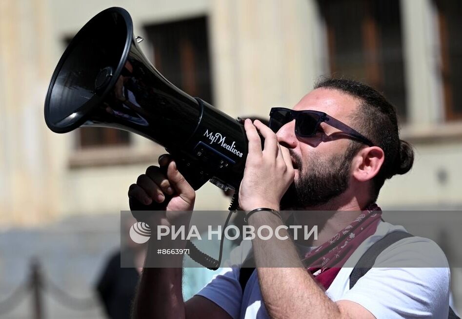 Протесты в Тбилиси против законопроекта об иноагентах