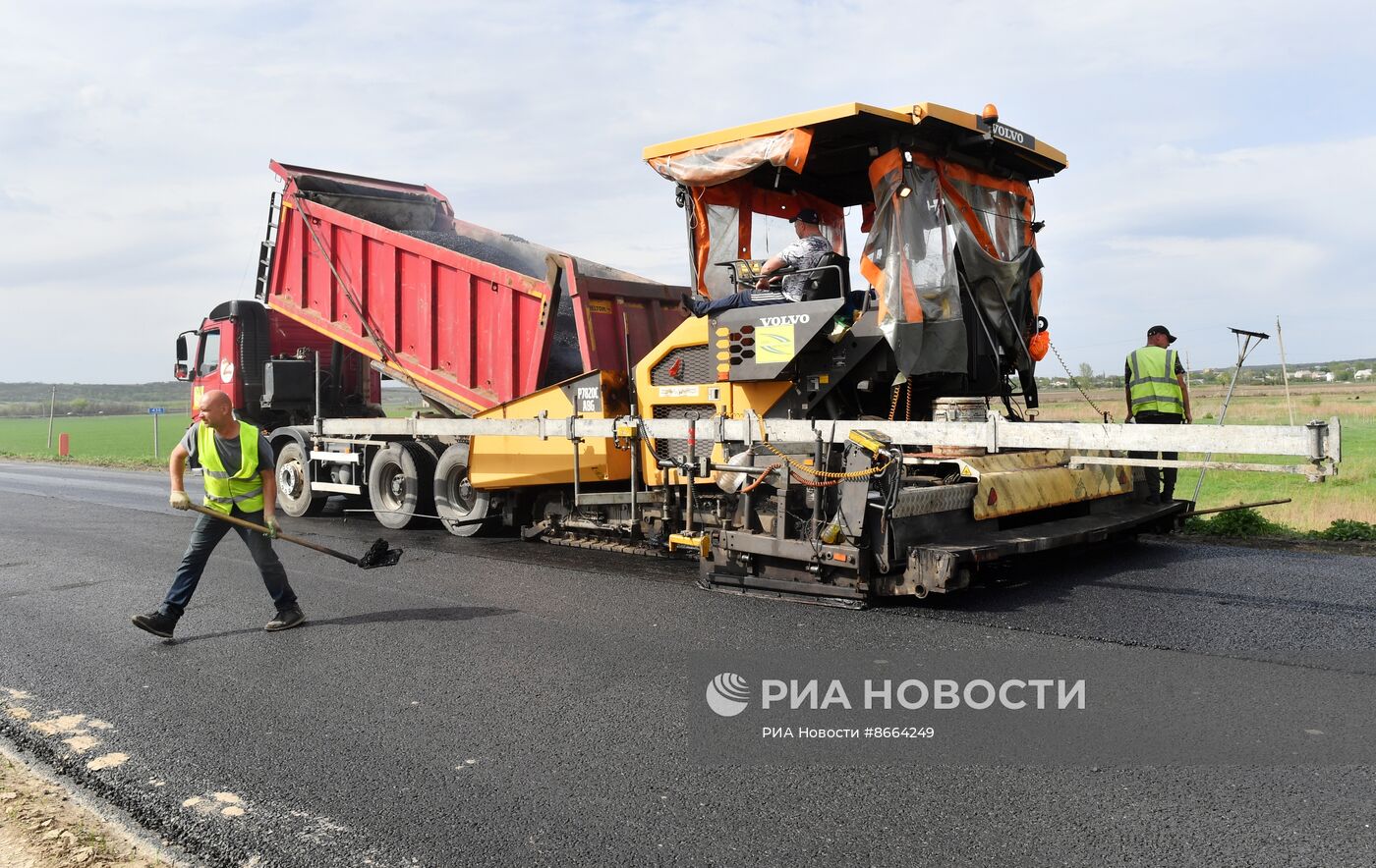Капитальный ремонт федеральной трассы Луганск-Краснодон-Изварино в ЛНР