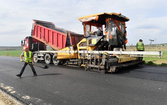 Капитальный ремонт федеральной трассы Луганск-Краснодон-Изварино в ЛНР