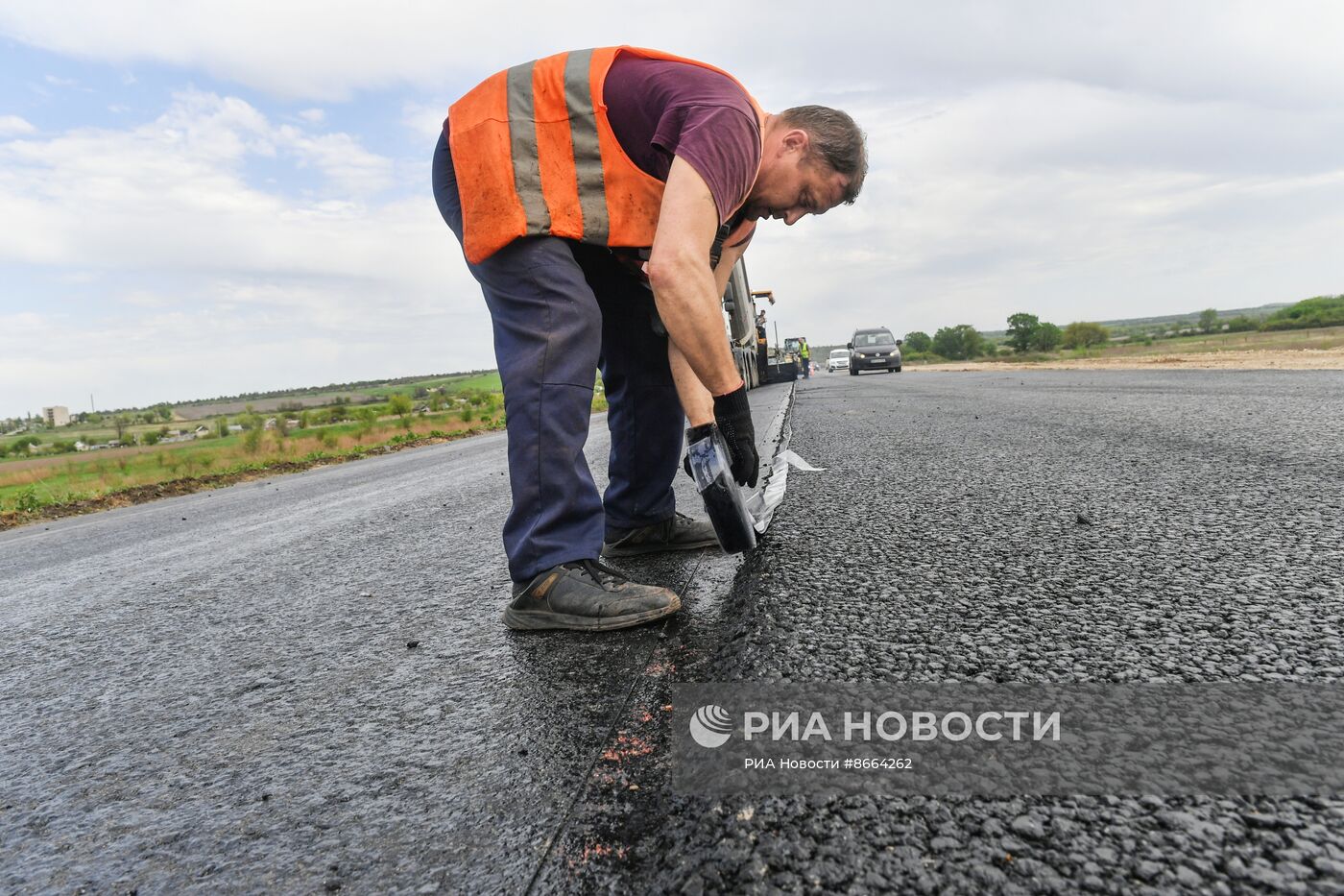 Капитальный ремонт федеральной трассы Луганск-Краснодон-Изварино в ЛНР