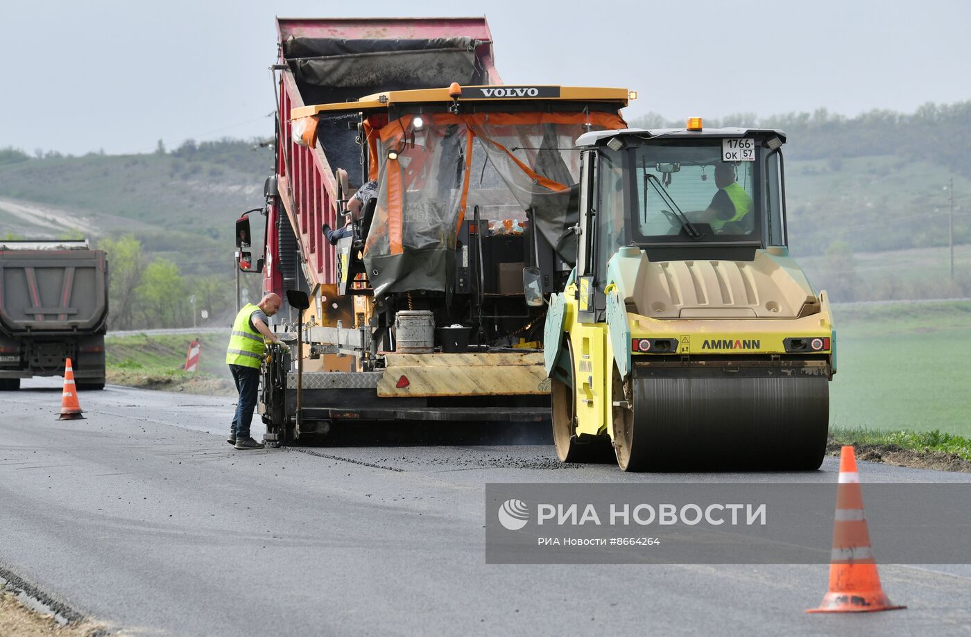 Капитальный ремонт федеральной трассы Луганск-Краснодон-Изварино в ЛНР