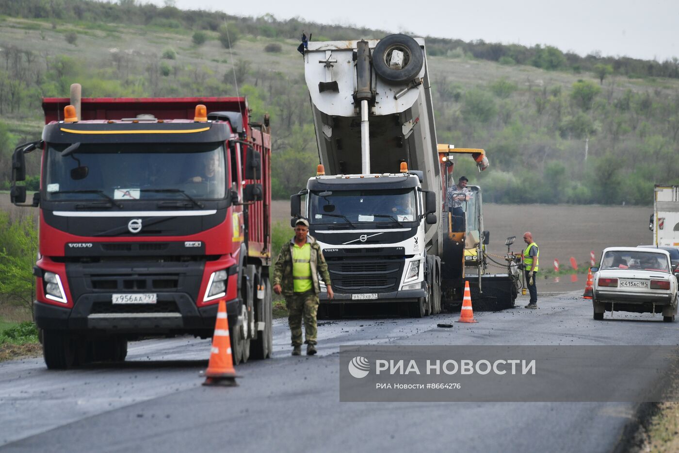 Капитальный ремонт федеральной трассы Луганск-Краснодон-Изварино в ЛНР