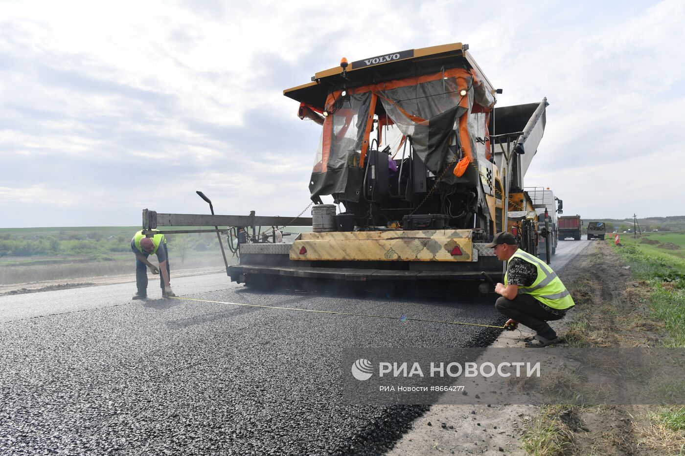 Капитальный ремонт федеральной трассы Луганск-Краснодон-Изварино в ЛНР