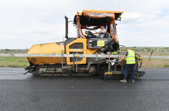Капитальный ремонт федеральной трассы Луганск-Краснодон-Изварино в ЛНР