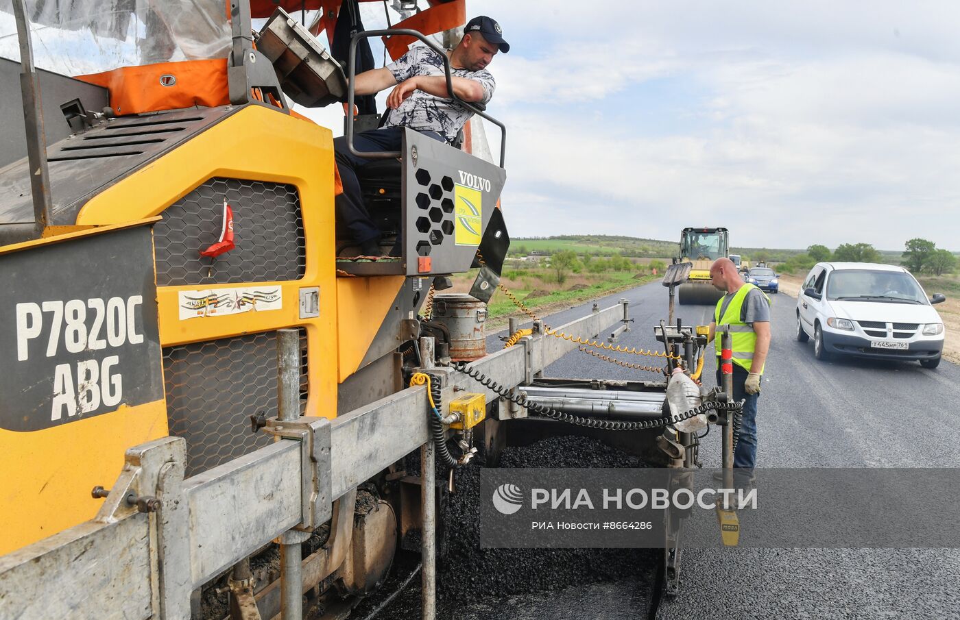 Капитальный ремонт федеральной трассы Луганск-Краснодон-Изварино в ЛНР
