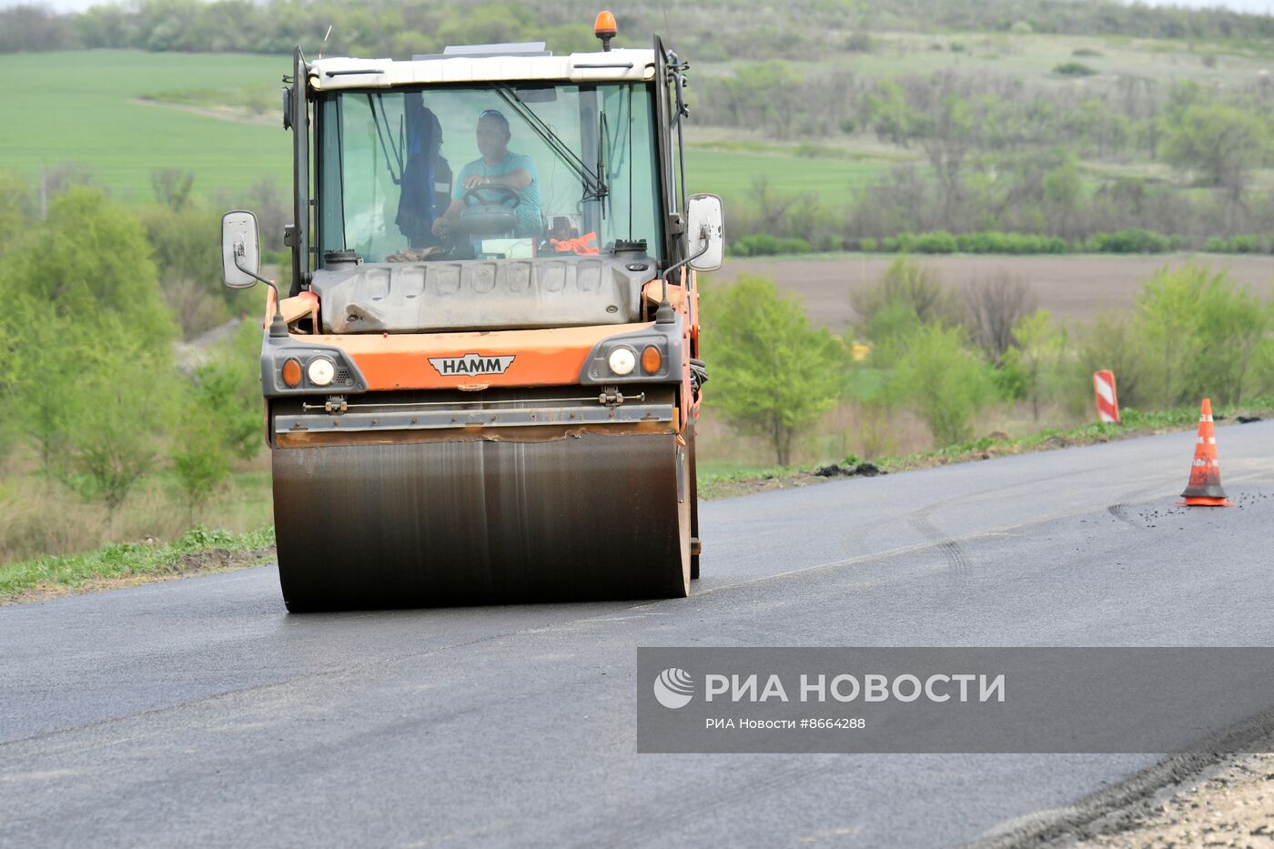 Капитальный ремонт федеральной трассы Луганск-Краснодон-Изварино в ЛНР