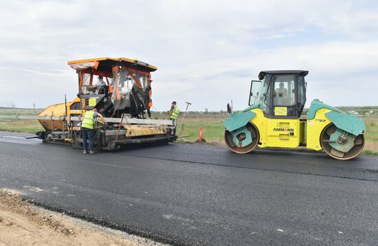 Капитальный ремонт федеральной трассы Луганск-Краснодон-Изварино в ЛНР