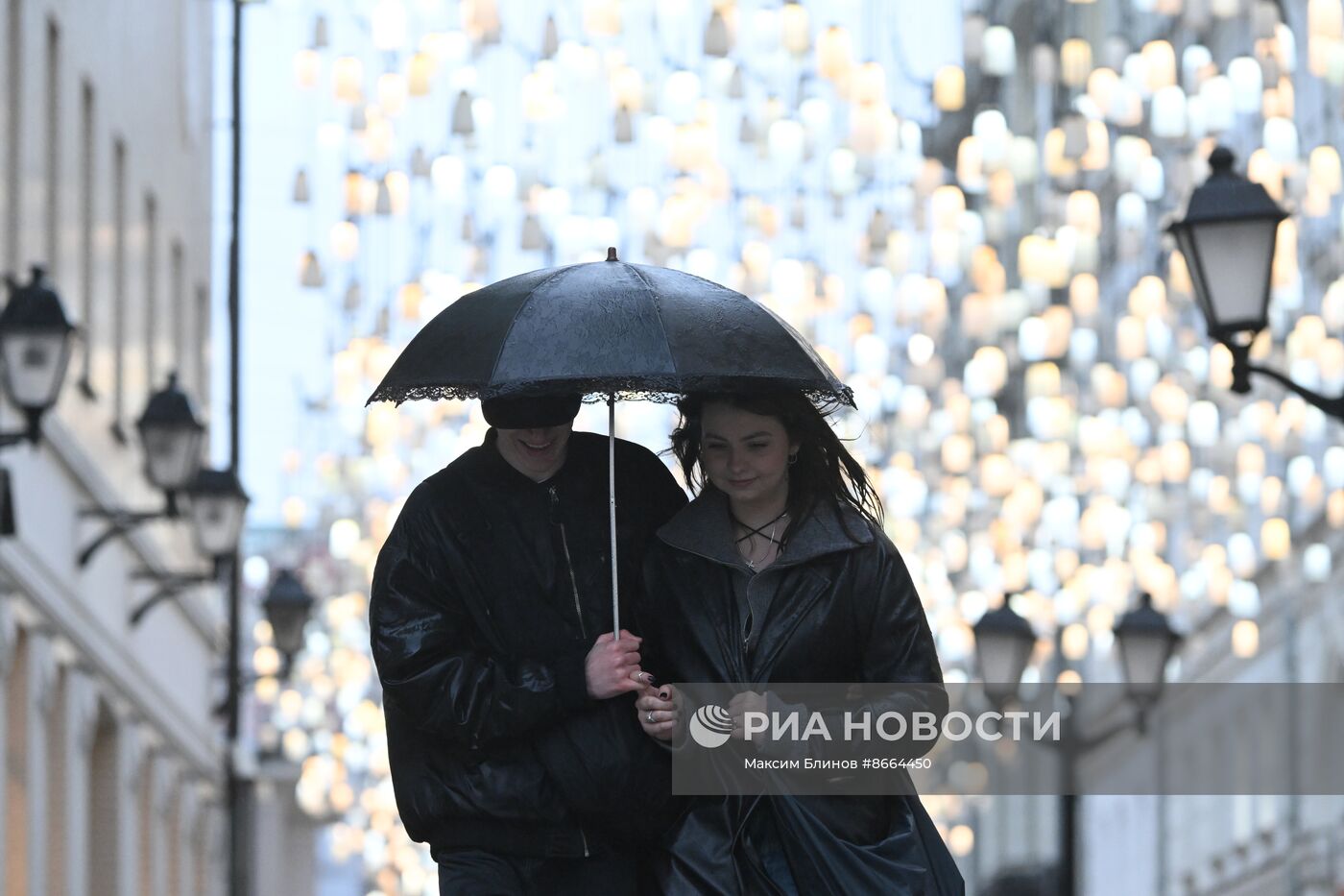 Сильный дождь в Москве