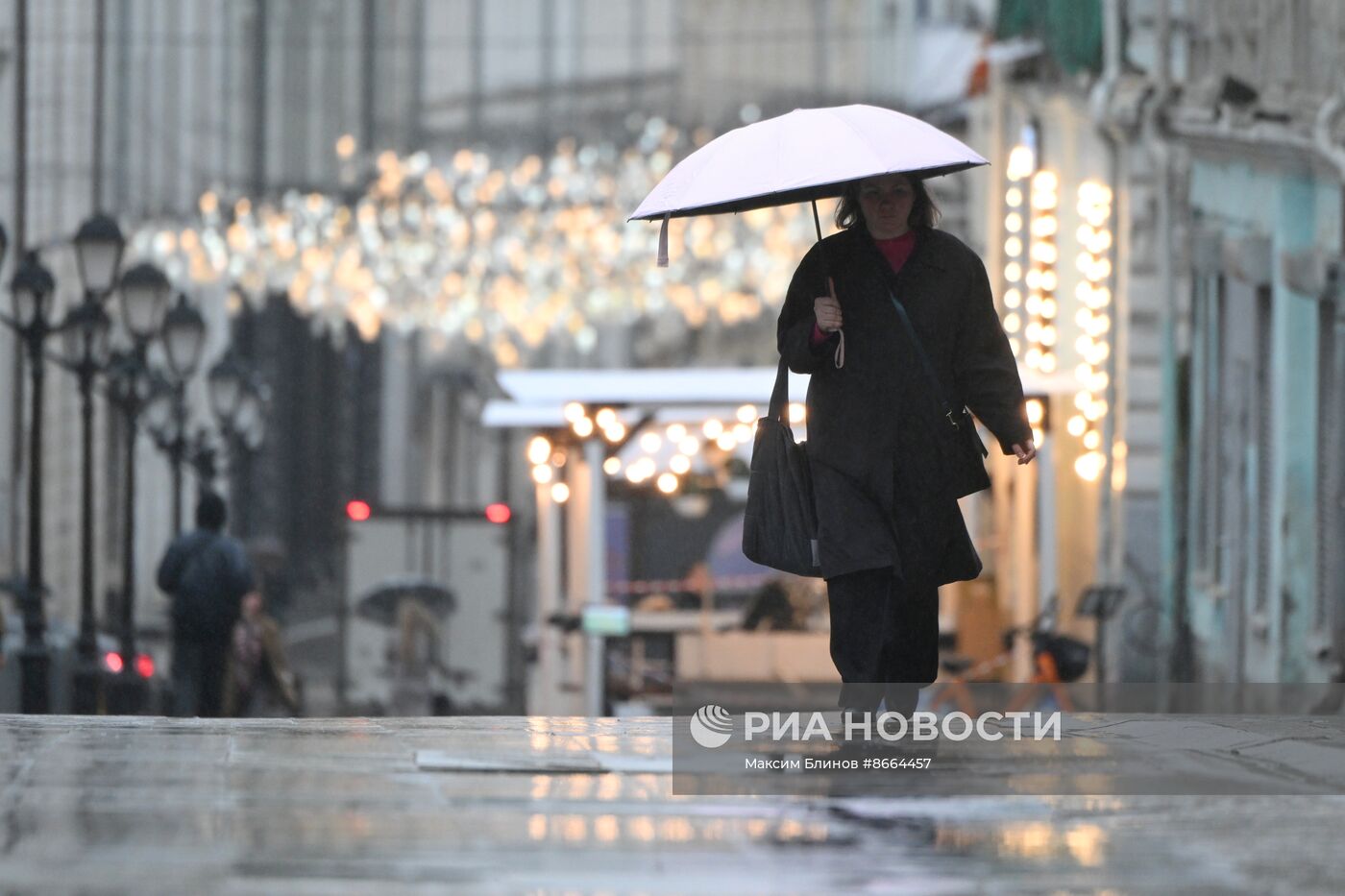 Сильный дождь в Москве