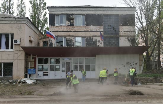 ВСУ обстреляли центр Горловки в ДНР