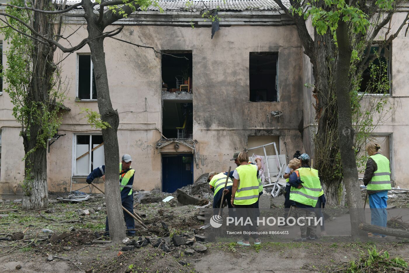 ВСУ обстреляли центр Горловки в ДНР