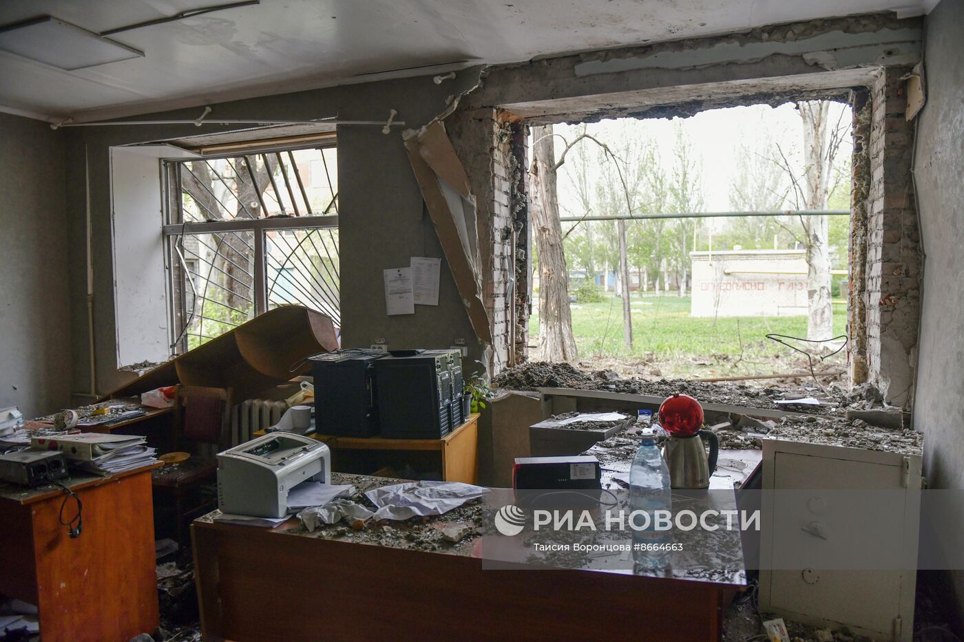 ВСУ обстреляли центр Горловки в ДНР