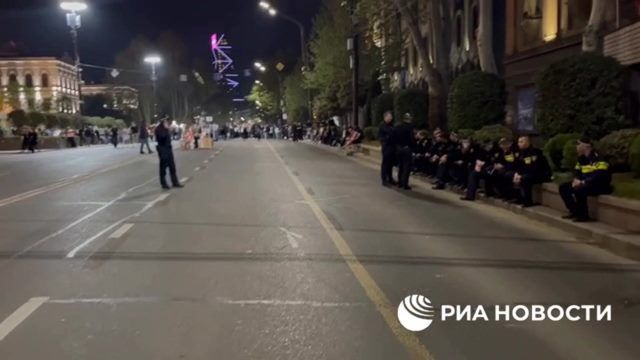 Студенческая акция протестов в Тбилиси