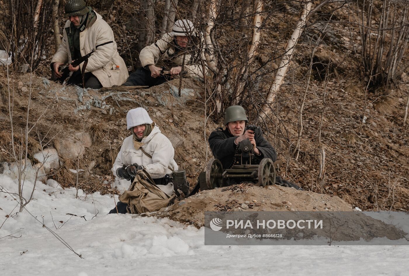 Историческая реконструкция сражения времен Великой Отечественной войны 