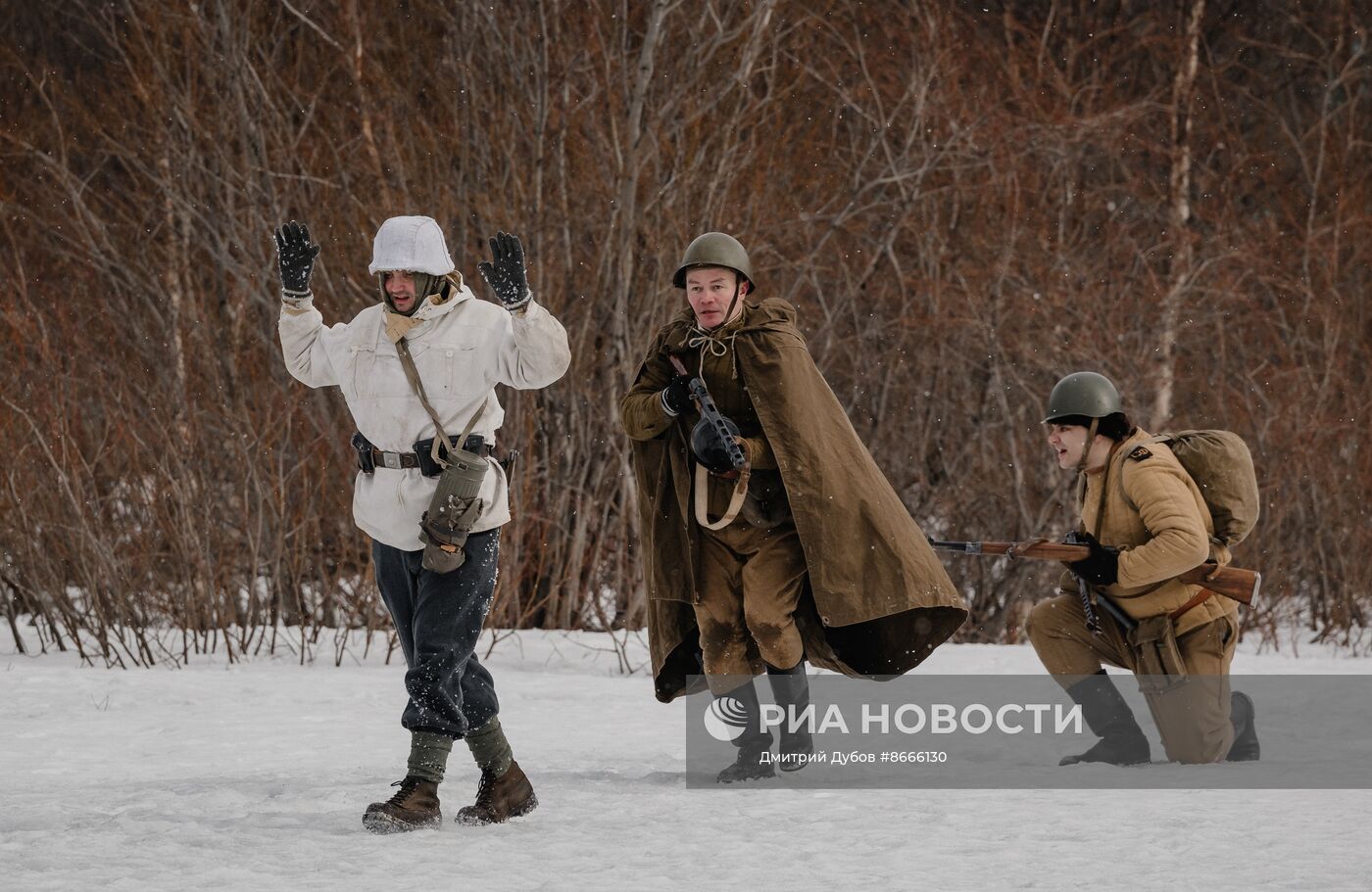 Историческая реконструкция сражения времен Великой Отечественной войны 