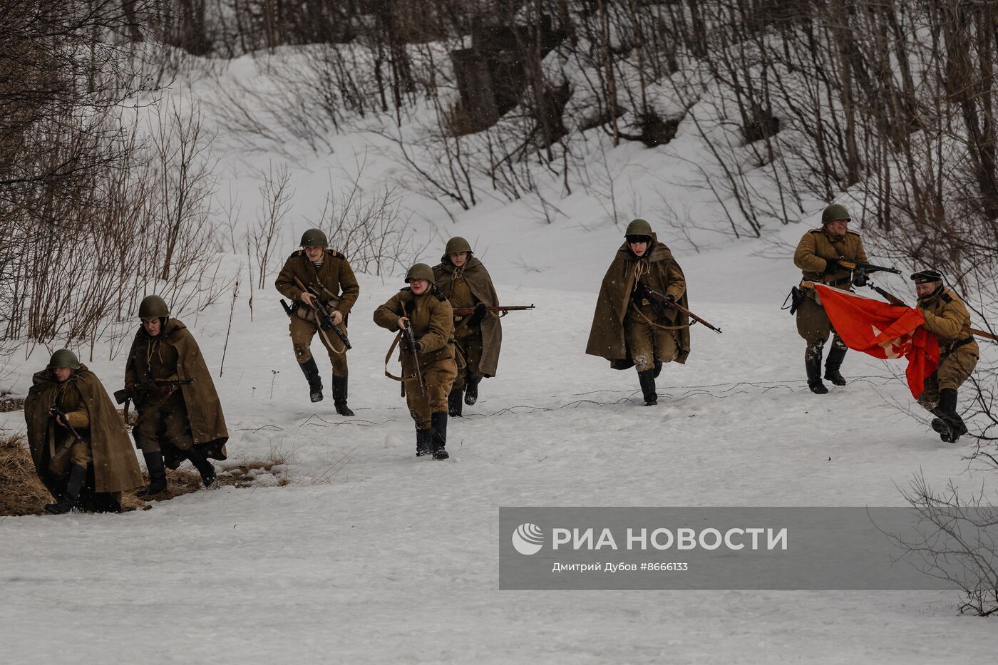 Историческая реконструкция сражения времен Великой Отечественной войны 