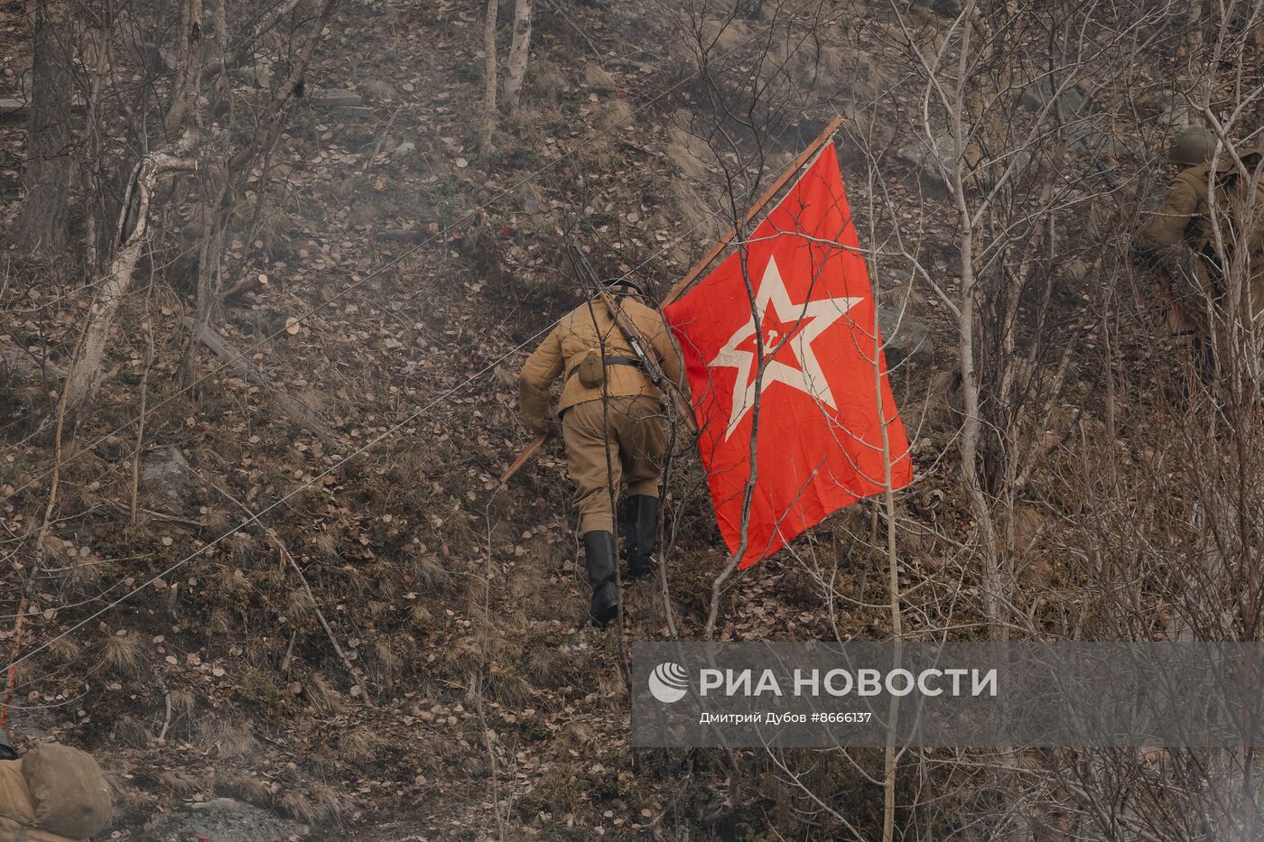 Историческая реконструкция сражения времен Великой Отечественной войны 