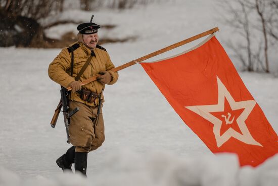 Историческая реконструкция сражения времен Великой Отечественной войны 