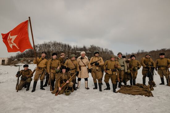 Историческая реконструкция сражения времен Великой Отечественной войны 