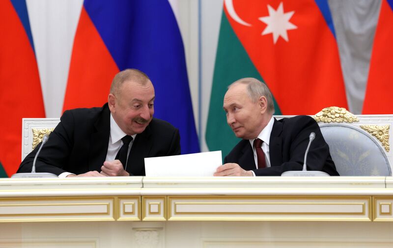 Переговоры президентов России и Азербайджана