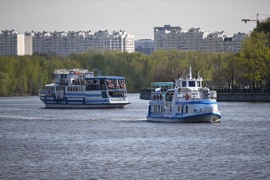 Открытие речной навигации на Южном речном вокзале 