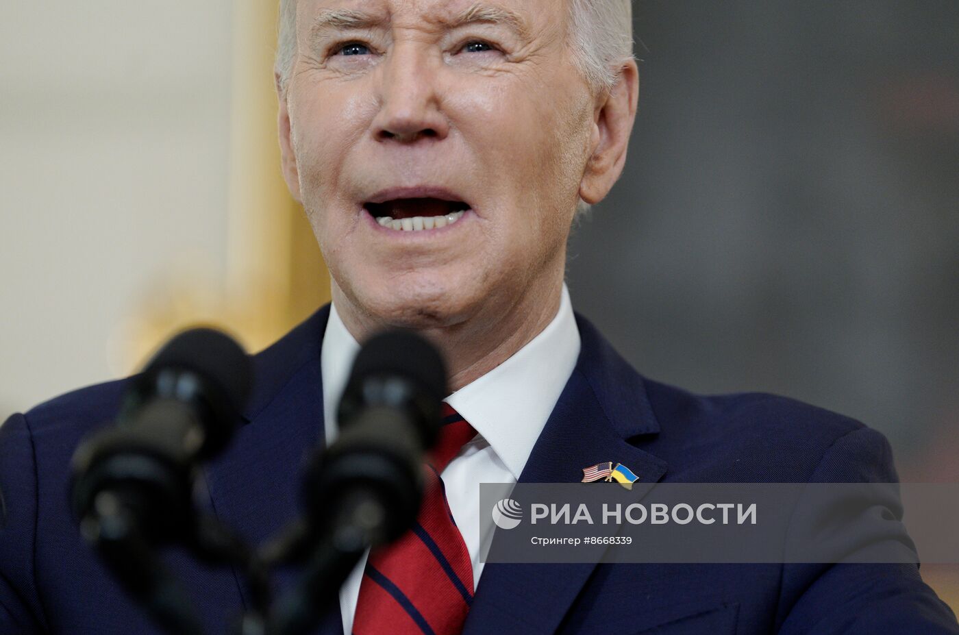 Выступление Джо Байдена после подписания закона о выделении помощи союзникам США