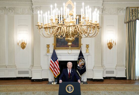 Выступление Джо Байдена после подписания закона о выделении помощи союзникам США