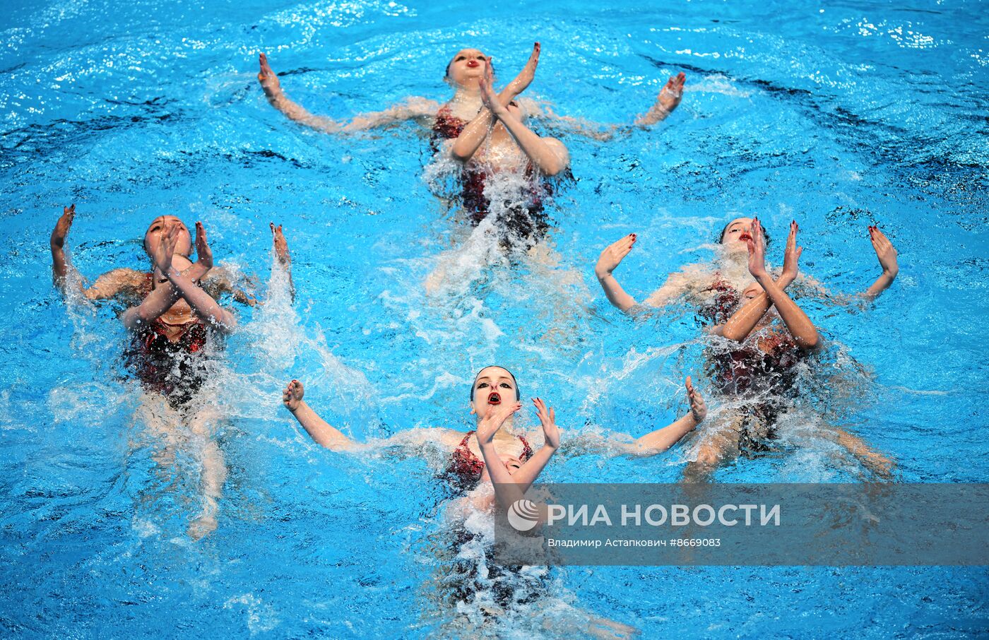 Синхронное плавание. Чемпионат России. Группа. Произвольная программа