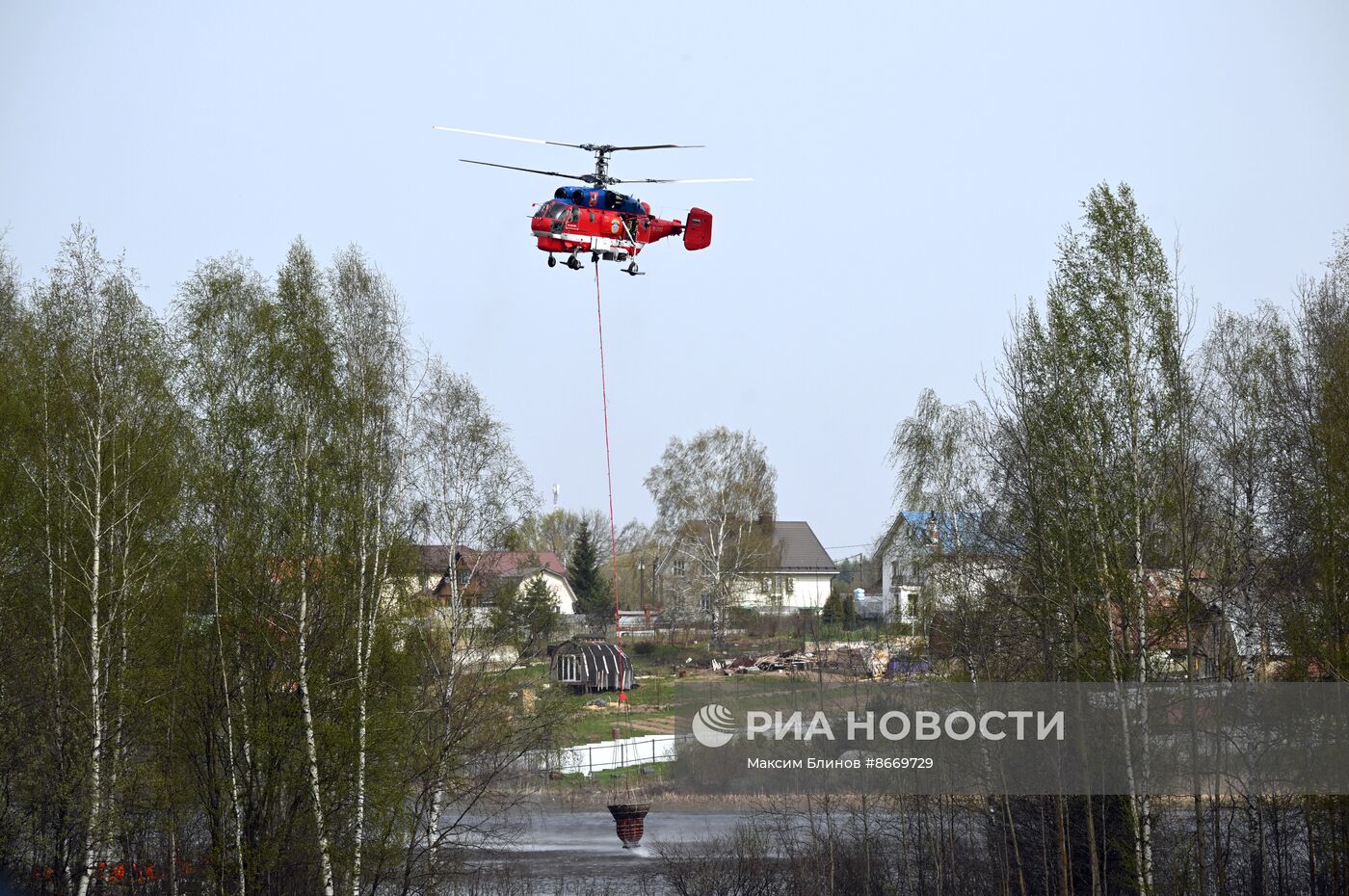 Учения МЧС по подготовке к пожароопасному сезону 