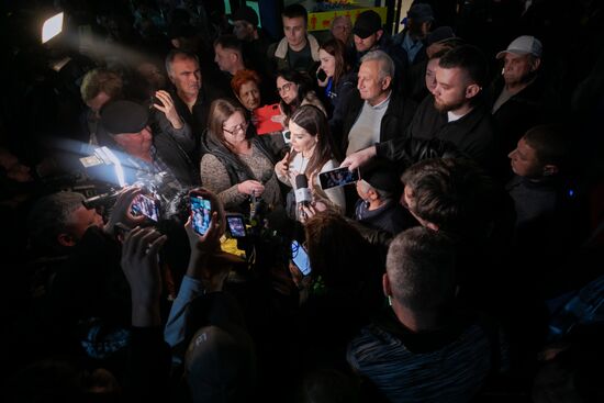 Встреча главы Гагаузии Евгении Гуцул в аэропорту Кишинева