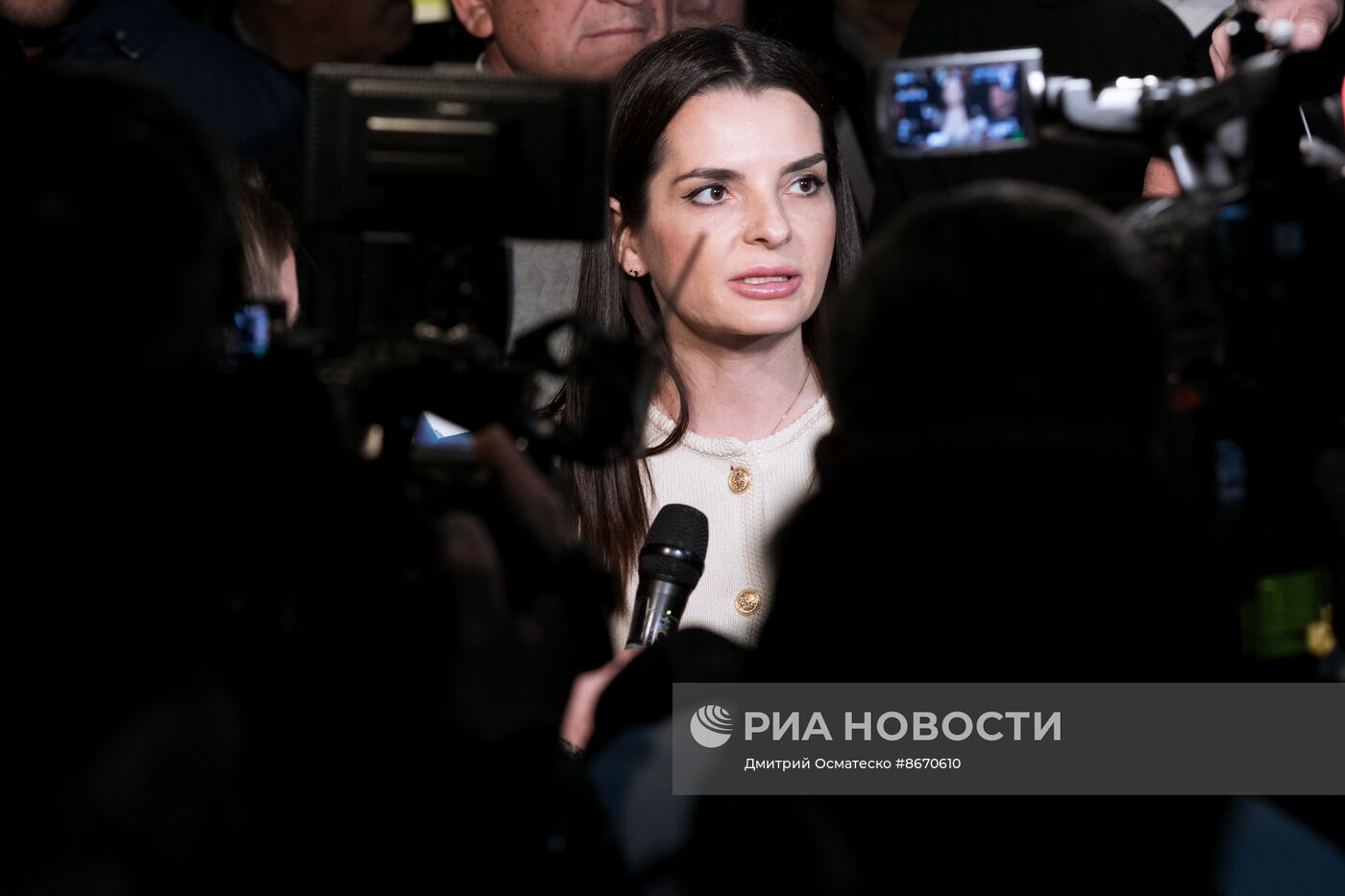 Встреча главы Гагаузии Евгении Гуцул в аэропорту Кишинева