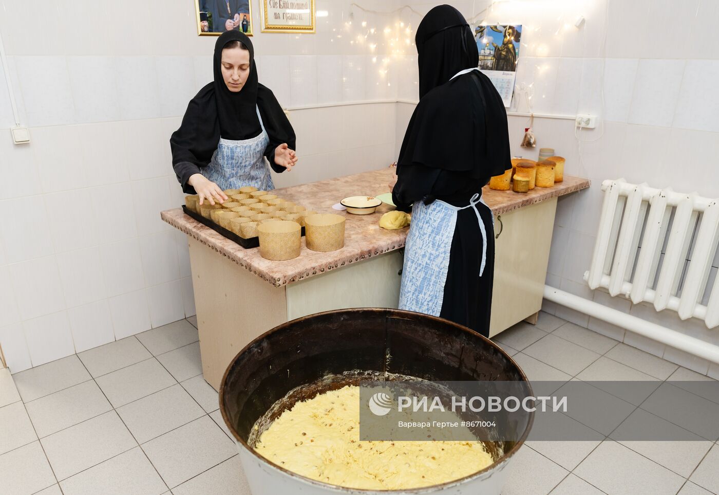 Подготовка к Пасхе в Введенском женском монастыре