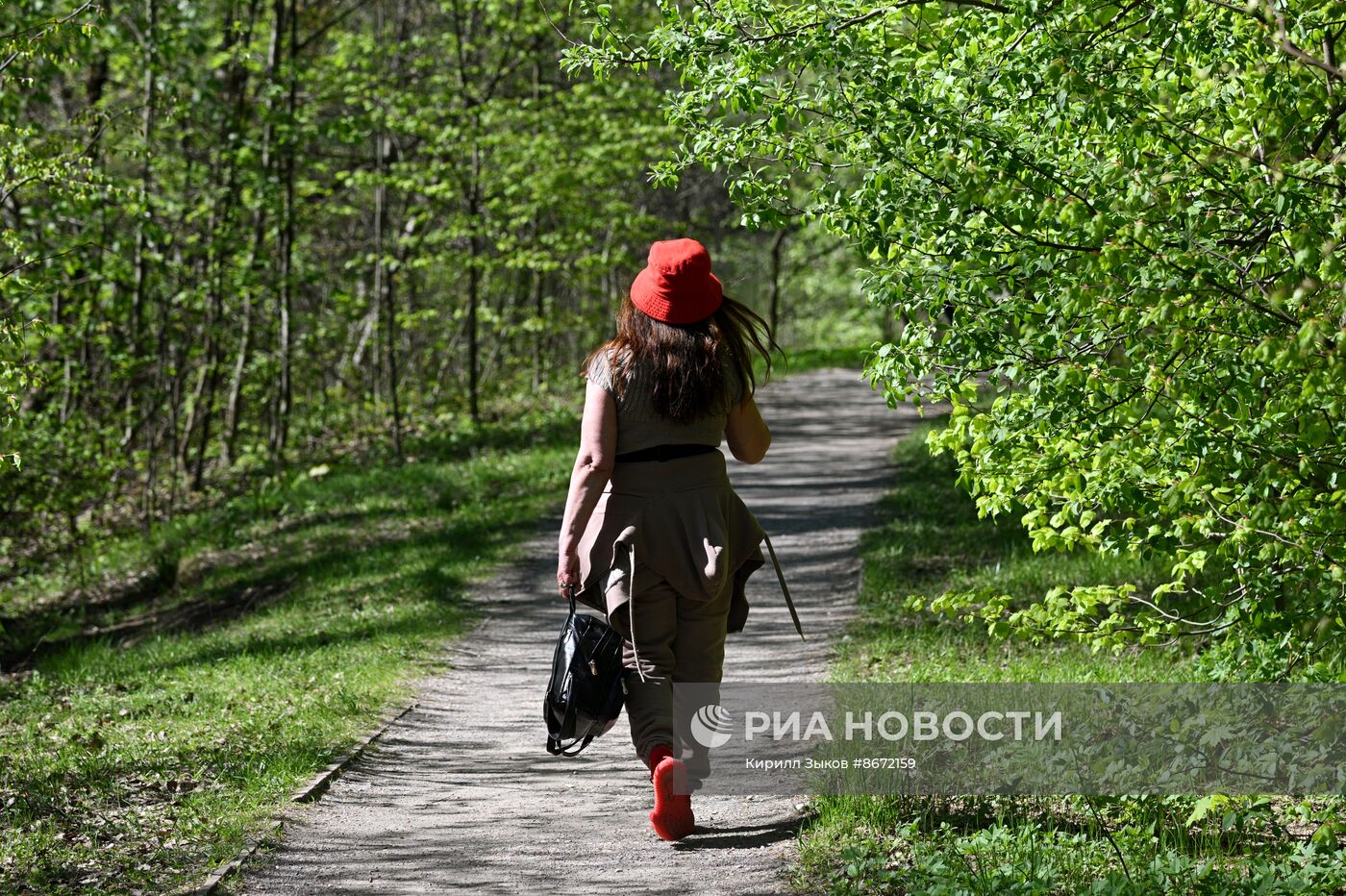 Отдых москвичей в Серебряном бору
