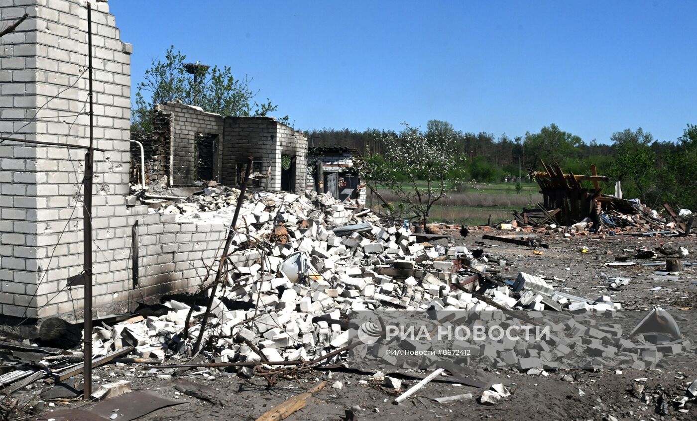 Жизнь мирного населения на линии фронта в Харьковской области