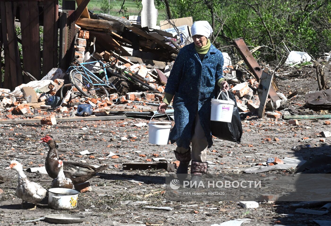 Жизнь мирного населения на линии фронта в Харьковской области