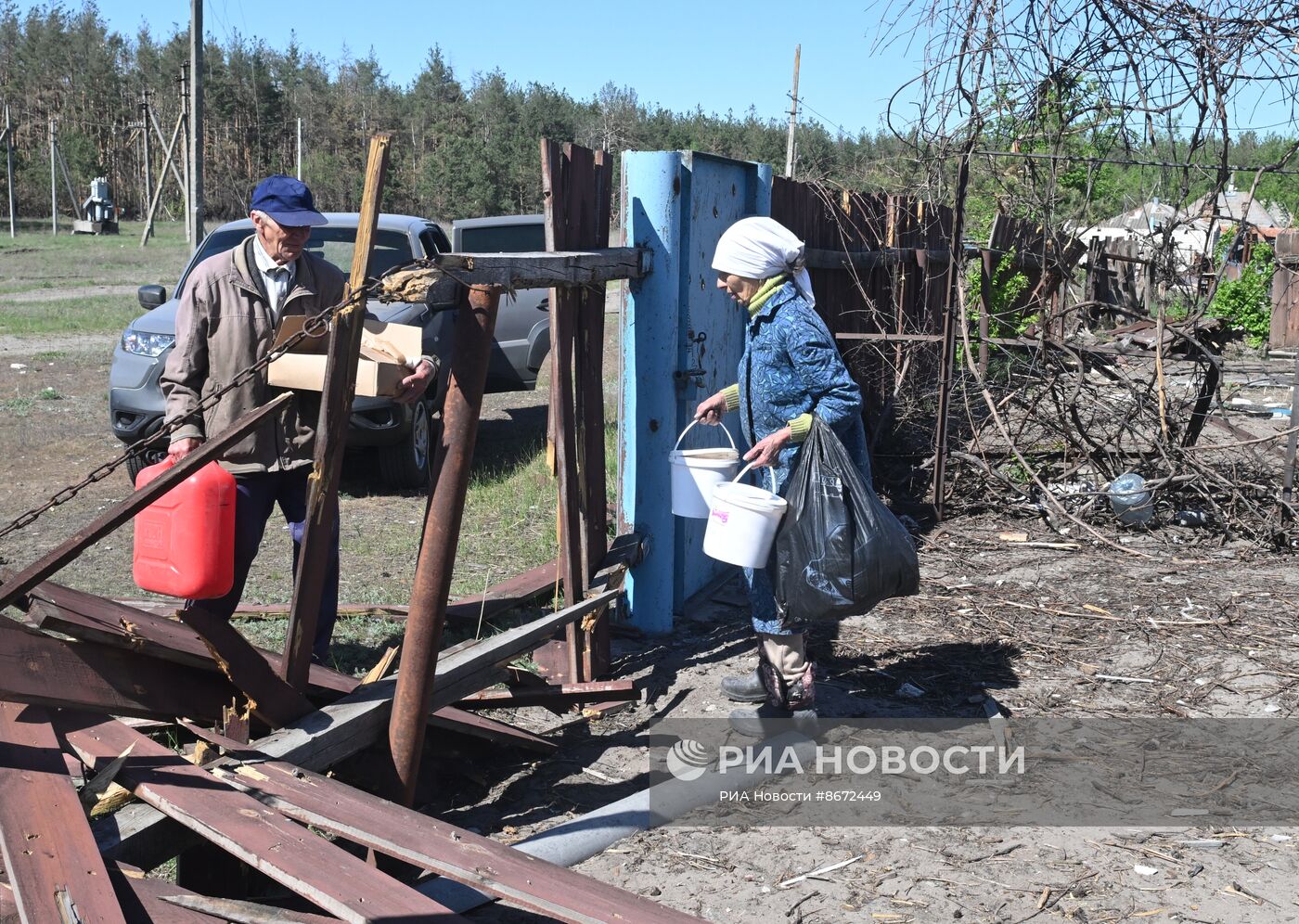 Жизнь мирного населения на линии фронта в Харьковской области