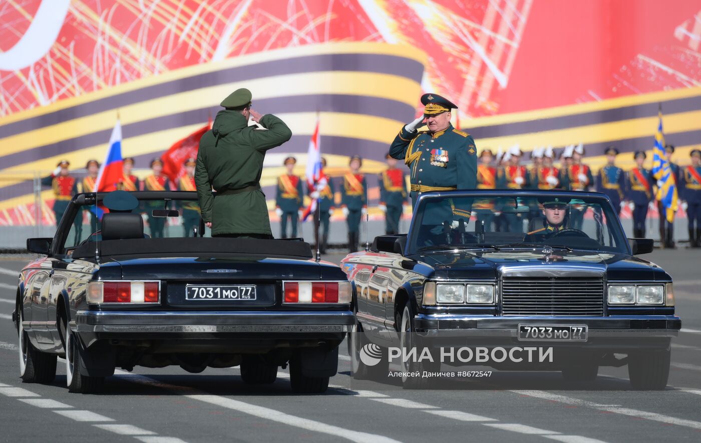 Репетиция парада Победы в Санкт-Петербурге