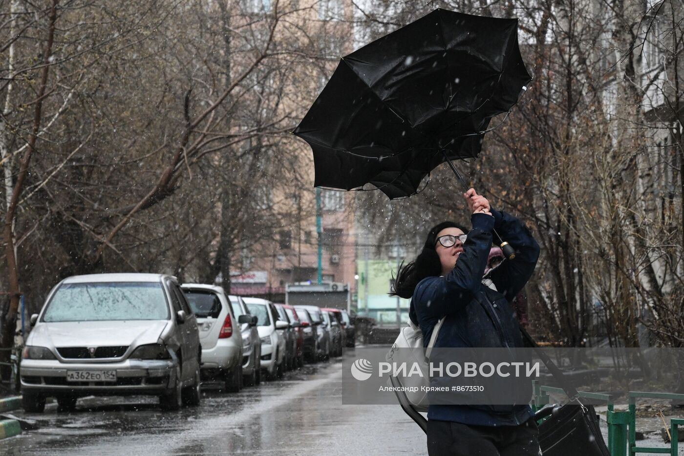 Снег в Новосибирске