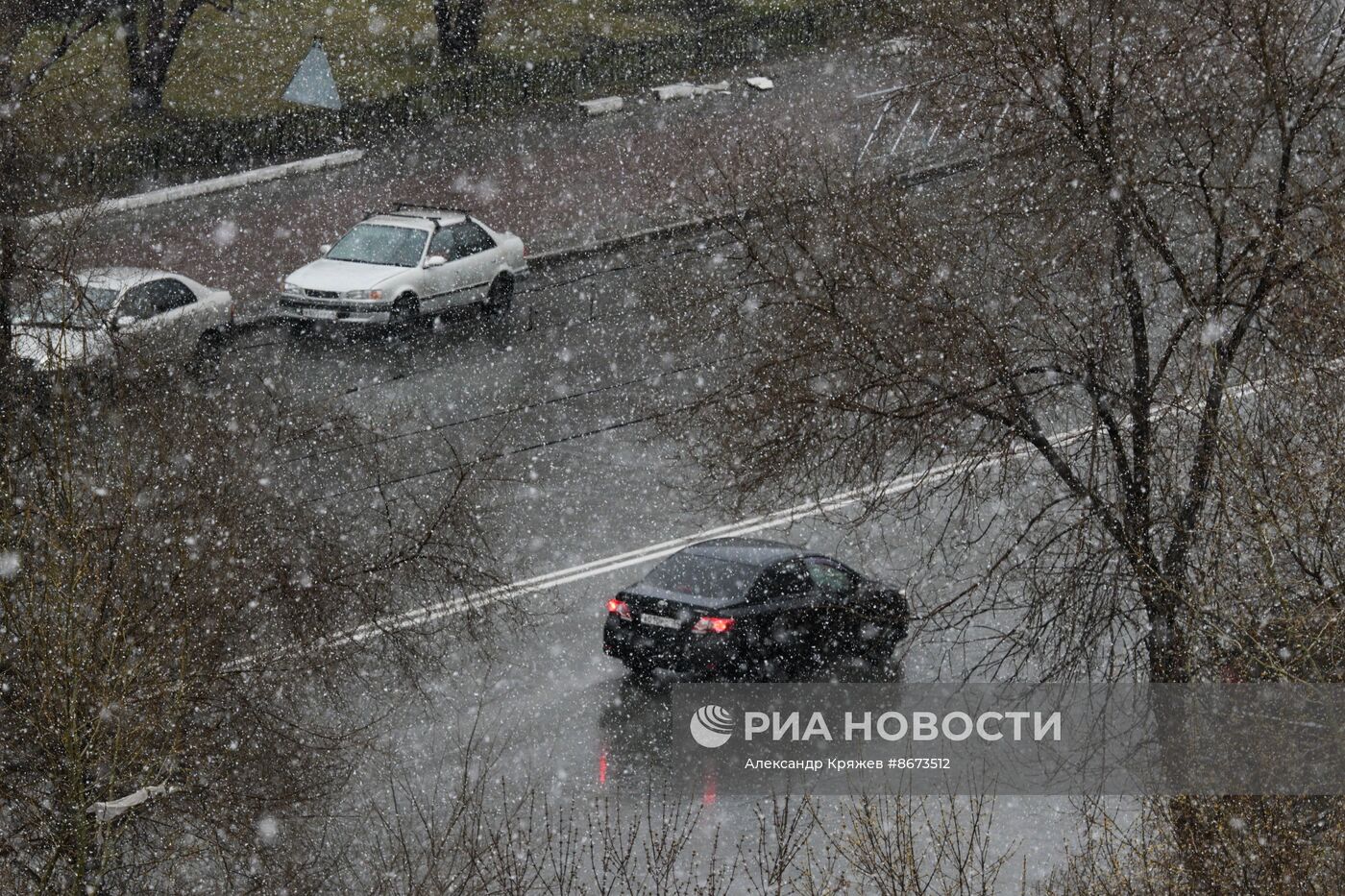 Снег в Новосибирске