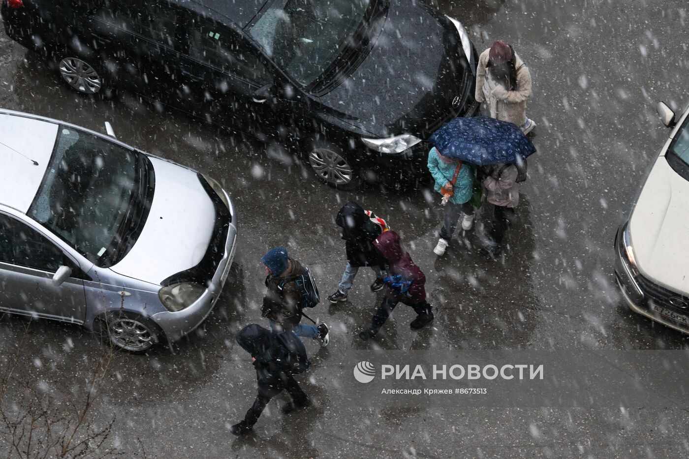 Снег в Новосибирске