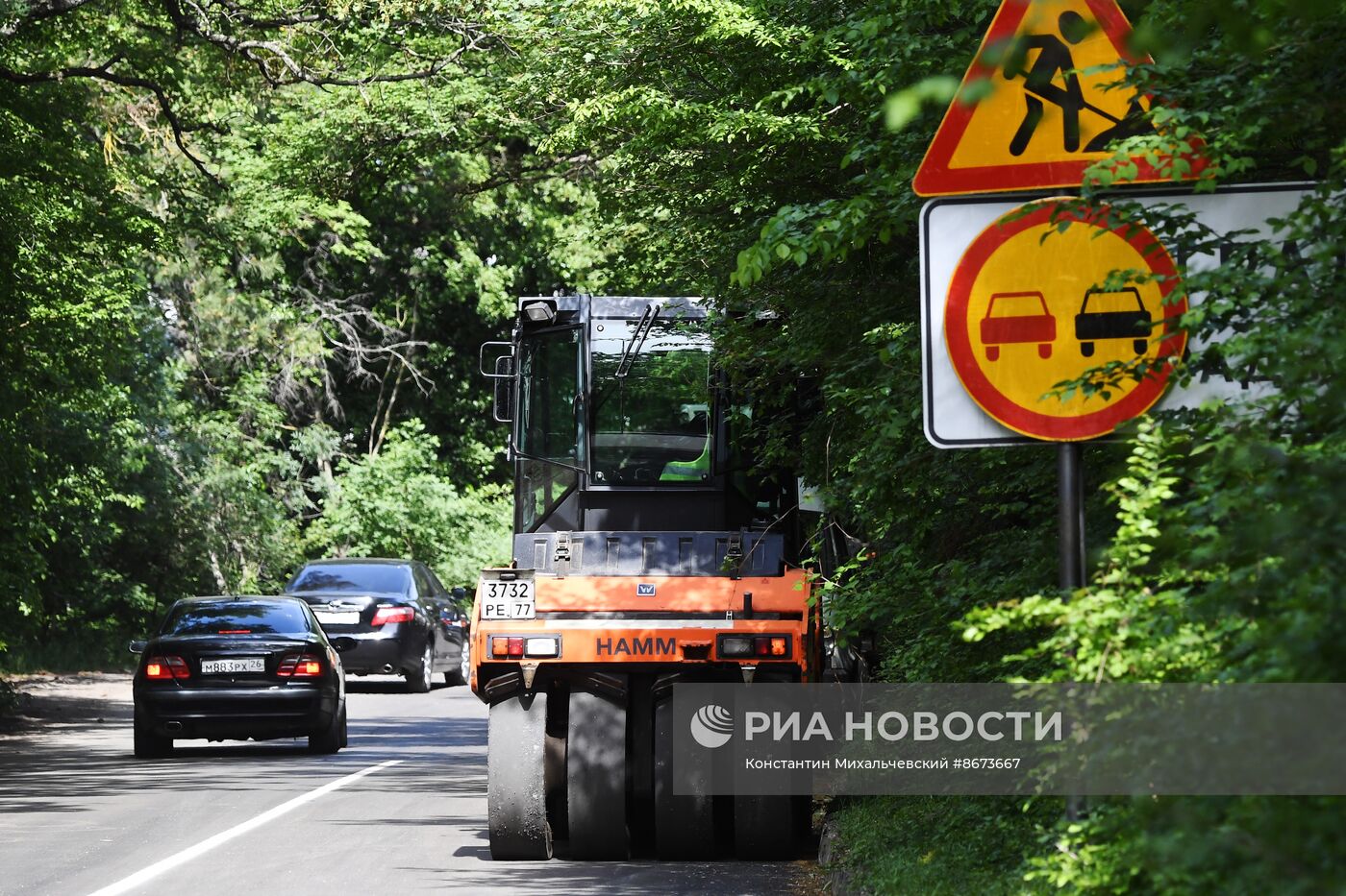 Ремонт горной дороги Бахчисарай – Ялта в Крыму | РИА Новости Медиабанк