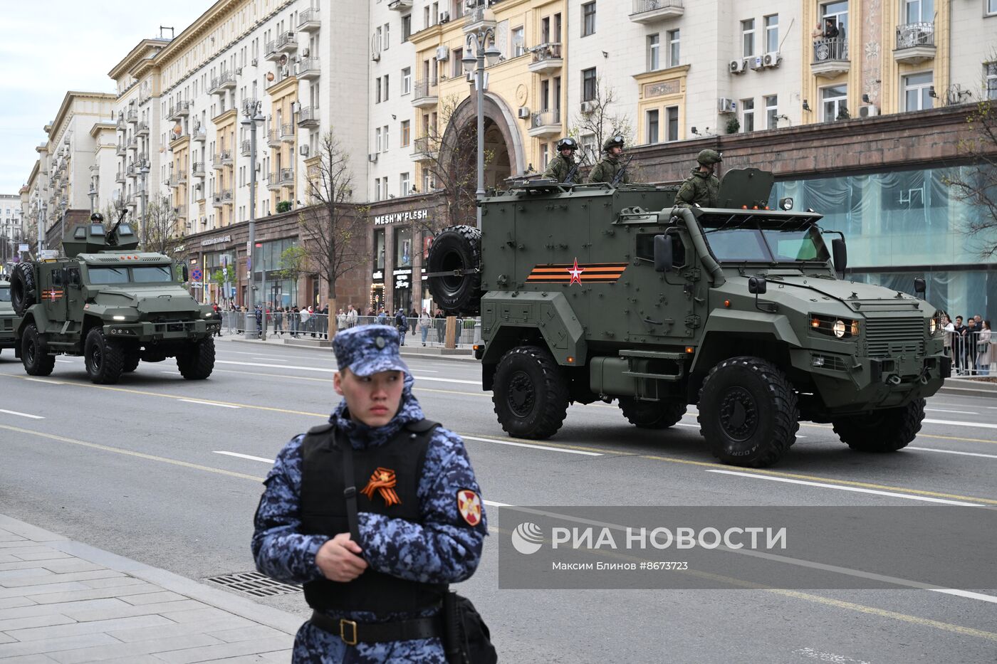 Репетиция парада Победы в Москве